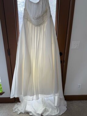 David's Bridal Ivory Bridal Gown -Never Worn